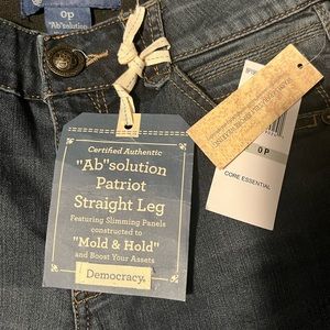 Democracy Ab solution jeans NWT